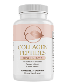 Collagen Peptides Types I, II, III, V, X by Bellawell